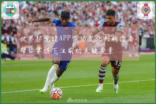 世界杯竞猜APP临场变化判断指南，帮你掌握下注前的关键要素