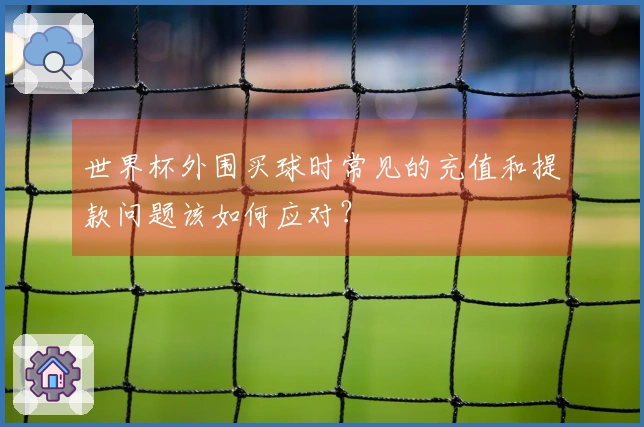 世界杯外围买球时常见的充值和提款问题该如何应对？